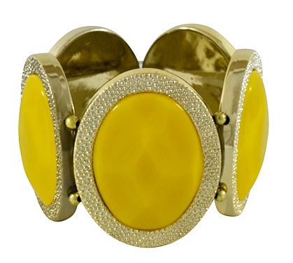 Pulseira Abs - Amarelo - Ref 100